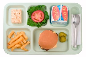 School Food - Cheeseburger
