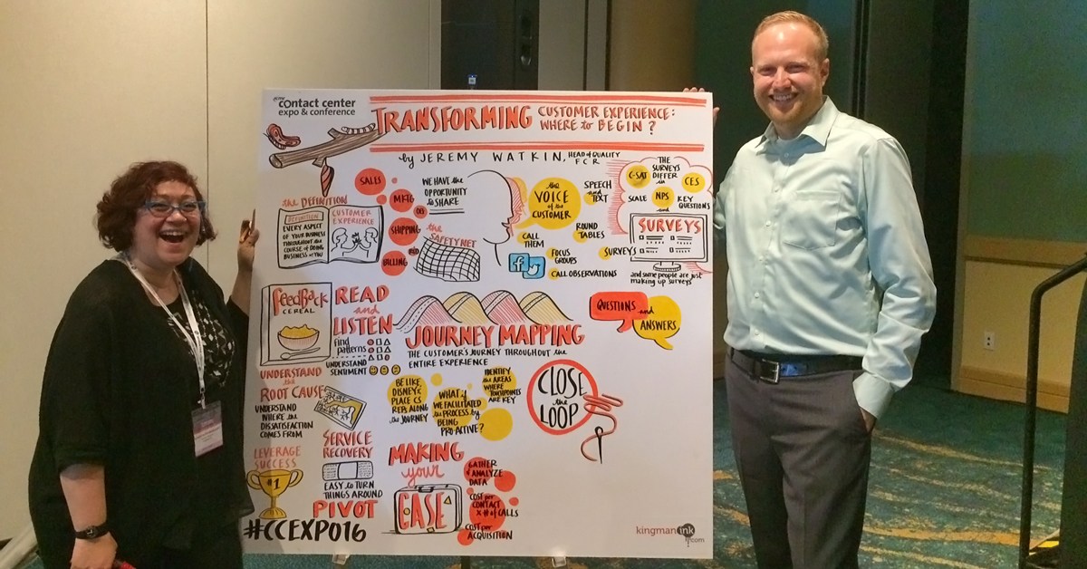 Jeremy Watkin with SunShine BenBelkacem of Matter Group in front of the incredible infographic she created during his presentation.